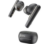 POLY Voyager Free 60+ UC M Carbon Black Earbuds +BT700 USB-C Adapter +Touchscreen Charge Case