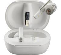 POLY Voyager Free 60+ UC M White Sand Earbuds +BT700 USB-A Adapter +Touchscreen Charge Case