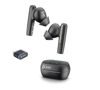Poly Voyager Free 60+ UC True Wireless Earbuds - Noise-Canceling Mics for Clear Calls - ANC - Touchscreen Charge Case -Works w/iPhone, Android, PC/Mac - Teams Certified - Black