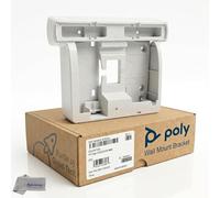 Poly Wall Bracket Mount for E300/E320/E350 Edge Telephones Only - 8F3R2AA, Engineered for A Secure Fit and Clutter-Free Workstation, Enhances Accessibility in Common Areas, Includes Global Teck Cloth