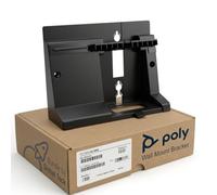 Poly Wall Mount Bracket for Polycom VVX 450 Telephone, Engineered for A Secure Fit, Ideal for a Clutter-Free Workstation, Enhances Accessibility in Common Areas, 89D25AA, Bundle w/Global Teck Cloth
