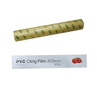 Poly-Wrap Catering Use PVC Cling Film 450mm x 300m Majestic Sharp Cutting Edge Fridge Freezer Microwave