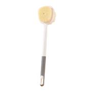 Polyamide Bristles Back Scourer Brush with Long Ergonomic Handle for Easy Peeling and Comfortable Bathing Massage Shower Brush