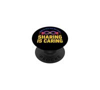 Polyamory ENM Polyam Sharing Is Caring PopSockets Adhesive PopGrip