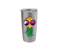 Polyamory Flag Upside Down Pineapple Swinger Stainless Steel Insulated Tumbler