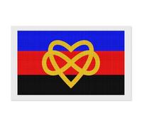 Polyamory Flag with Infinity Heart Adults Diamond 5D Painting Kit Square Drill DIY Art Craft Wall Home Decor