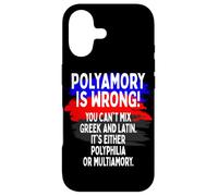 Polyamory Is Wrong Polyamorous Pride Funny Poly Love Saying Case for iPhone 17