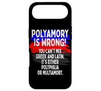 Polyamory Is Wrong Polyamorous Pride Funny Poly Love Saying Case for iPhone Air