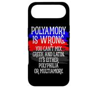 Polyamory Is Wrong Polyamorous Pride Funny Poly Love Saying Case for iPhone Air
