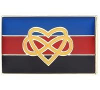 Polyamory Polyamorous Pride Infinity Heart Rights Rainbow LGBTQ Gay Queer Flag Polygamy 1" Enamel Pin Badge, 1 Inch, Enamel, enamel