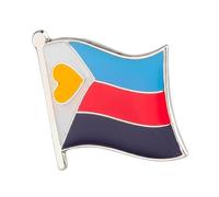 Polyamory Pride Flag Enamel Pin Badge Silver Tone Metal Lapel Pin 1.9 x 1.5cm Relationship Identity Collectible Brooch