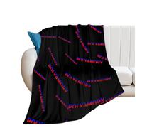 Polyamory Text Art 250GSM Flannel Throw Blanket Anti-pilling Fuzzy Bed Blankets for Sofa Bedroom Office
