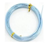 POLYBAGSTORES 2mm x 10 Metres - LIGHT STEEL BLUE - Aluminium Craft Wire, Jewellery Modelling Florist Wire Findings - Available in 26 Colours