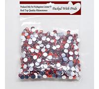 POLYBAGSTORES PACK OF 1,000 RED - 2mm Flat Back Rhinestone Diamanté Gems 21 Colours Available In Many Quantities - These Stones Are Manufactured And Factory Sealed Only Limited® (Pack of 1,000, Red)