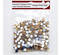 polybagstores PACK OF 1,000 TOPAZ - 3mm Flat Back Rhinestone Diamanté Gems 21 Colours Available In Many Quantities