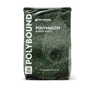 POLYBOUND 10KG Rubber Mulch Chippings(Forest Green) | Child & Pet Safe Garden Mulch for Play Area, Landscaping | Safe Alternative to Wood, Slate, Bark Chippings for Garden | Weatherproof, Weed Control
