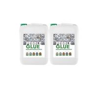 POLYBOUND 10L (2 x 5L Packs) Pebble Glue - Resin Gravel Binder for Water-Based Stones, Bark, Gravel on Borders, Patios & Garden Paths - Weather-Resistant Mulch Glue - Child & Pet Safe, Ready to Use