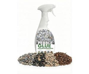 POLYBOUND 1L Pebble Glue® - Resin Gravel Glue for Water-Based Stones, Bark, Patios, & Mulch for Garden Paths - Weather-Resistant Gravel Binder, Last all Seasons - Child & Pet Safe, Ready to Use