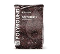 POLYBOUND 20KG Rubber Mulch Chippings + 4KG Rubber Binder Kit - Child & Pet Safe Garden Mulch for Play Area, Landscaping - Safer Alternative to Wood, Slate, Bark Chippings for Garden