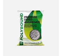 Polybound, 25kg Bag of Aggregate for Garden or Resin Bound and Resin Bonded Surfaces. Eco Friendly, UK Aggregate for DIY or Contractors (White Flint 2-5mm)