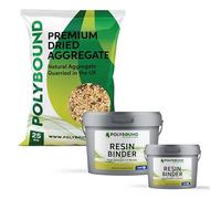 POLYBOUND - UV Resin Bound Driveway Kit - Patio and Driveway Use - Easy Install - Dune - 4x25KG Aggregate and 2-Part Binder - 4 sqm