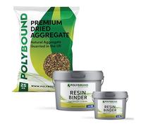 POLYBOUND - UV Resin Bound Kit - Easy Install - Patio and Driveway Use - Golden Pea - 25KG Aggregate - 1 sq. m