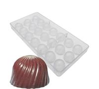 Polycarbonate 21 Cups Chocolate Bomb Mold Spiral Bullet Chocolate Bon Bon Mould Injection PC Solid Plastic Jelly Candy DIY Molds