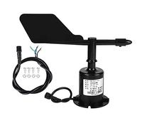 Polycarbonate Anemometer Wind Speed Sensor, 0-10V Output, 8 Directions, Compact and Durable - High Accuracy Bearing, Resistant, For Environmental and Industrial Use