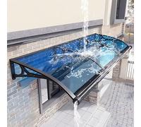 Polycarbonate Awning Cover for Doors & Windows, UV Protection, Easy Install Aluminum Alloy Bracket, Durable Weather-Resistant Canopy