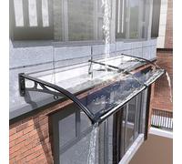 Polycarbonate Awning Cover for Doors & Windows, UV Protection, Easy Install Aluminum Alloy Bracket, Durable Weather-Resistant Canopy