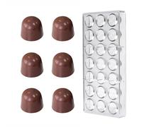 Polycarbonate Chocolate Mold, Sphere Shape, for Chocolate Candy Bonbons, Sweets, 21 Cavities, 12 g/Piece, Baking, Pastry, Tools, Mold 2124B