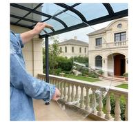 Polycarbonate Clear Plastic Sheets, Frost Resistant Insulating Roof Panels Rainproof Resistant Daylight Panels for Rain, Snow, Greenhouse, Garden(0.6x12m/1.97x39.36ft)