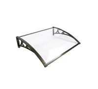 Polycarbonate Door Awning for Rain and Snow Protection on Porch, Patio, or Deck