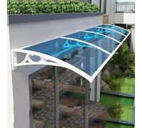 Polycarbonate Door Canopy Awning, Various Sizes, Easy to Install Veranda Shelter for Entryway, Courtyard, Balcony (50x150cm/19x59) - Weather Resistant, Stylish Protection