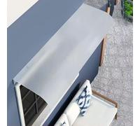 Polycarbonate Door Canopy Awning - Waterproof Porch Cover for Doors and Windows, Opal Shade Rain Shield for Garage, Balcony, Veranda, and Entrance