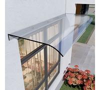 Polycarbonate Door Canopy Stylish Entryway Awning Sunshade for Front Door Window Patio & BalconyOutdoor Shelter (50x250cm/20x98in)