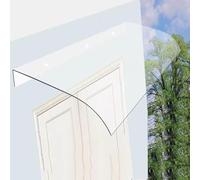 Polycarbonate Front Door Canopy, 40-240 cm Overhead Awning, Rainproof & Transparent Outdoor Shelter for House Entrance, Strong & Quiet Patio Protection (40x200 cm)