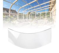 Polycarbonate Greenhouse Panels, Flexible Clear Plastic Roof, Easy to Cut for Carport Patio Pergola Shed Canopy and Garden Cover