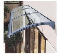 Polycarbonate Outdoor Door Awning Stylish Patio Cover for Sun & Rain Protection UPF50+ UV Defense Weather-Resistant 100x120cm (39x47in)