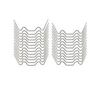 Polycarbonate Panel Fixing Clips, 25 Pack Greenhouse Glass W Clamps | Ideal for securing vulnerable roof corners, garden cold frames, and patio hot houses against wind.