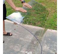 Polycarbonate Panel Plastic Roofing Sheet Outdoor Clear, Sturdy Patio Polycarbonate Greenhouse Panels, Uv Protection Rain Pergola Roof Panels, Glass Replacement, 2mm Cuts Easily Suitable(0.5x20m(1.6*6