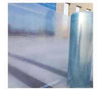Polycarbonate Panel Roofing Sheets 0.8mm Glassfiber Daylighting Panels Easy to Cut Lightweight Clear Plastic Sheet for Canopy, Balcony(0.8x10m/2.62x32.8ft)