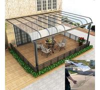 Polycarbonate Panel Roofing Sheets, Acrylic Plastic Sheet,1.5mm Strong Impact PC Endurance Board,Greenhouse Outdoor Patio Roof Shade Rain Canopy Cover(3.3x9.8ft/100x300cm)