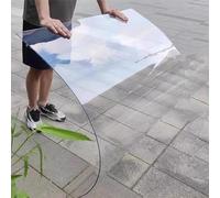 Polycarbonate Panel Roofing Sheets,Clear Acrylic Plastic Sheet,UV Protection,Outdoor Rainproof Roof Sheet,Sunroom Roofing Cladding,for Greenhouse,Awning Shed Cover,Easy Cut (1.56x12m(5.1x39.4ft))