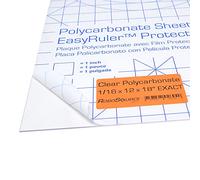 Polycarbonate Plastic Sheet 12" X 18" X 0.0625" (1/16") for VEX Robotics Teams, Hobby, DIY, Industrial. Shatterproof, Easy to Cut, Bend, Mold.