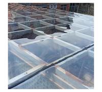 Polycarbonate Plastic Sheet Waterproof PC Roofing Sheets 1mm All-Weather for Sheds, Carports, Customizable(1x5m/3.3x16.4ft)