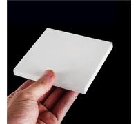Polycarbonate Plastic Sheets, PTFE Sheet Plate Board Block Polytef White Multiple Sizes 1PC(150mm*150mm*6mm)