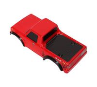 Polycarbonate RC Pickup Truck Body Shell - Compatible with Axial SCX24 Snap-Fit Design Finish 6 Color Options (Includes Red)