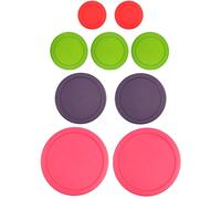Polycarbonate Replacement Lids for Pyrex (2) 7202-PC 1 Cup Red (3) 7200-PC 2 Green 7201-PC 4 Purple 7402-PC 6/7 Fuchsia Round