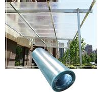 Polycarbonate Roof Panels - UV Protection Greenhouse & Carport Cover Easy-Cut Poly Plastic Sheets for Shed Replacement Rainproof Canopy 1.2x10m Size